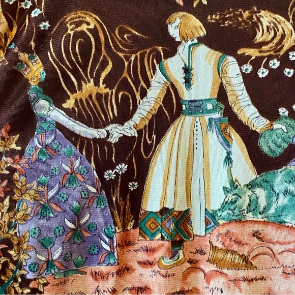 1970’s Dagger Collar Polyester Men’s Shirt Sutton Collection Knits - Picture 8 of 10